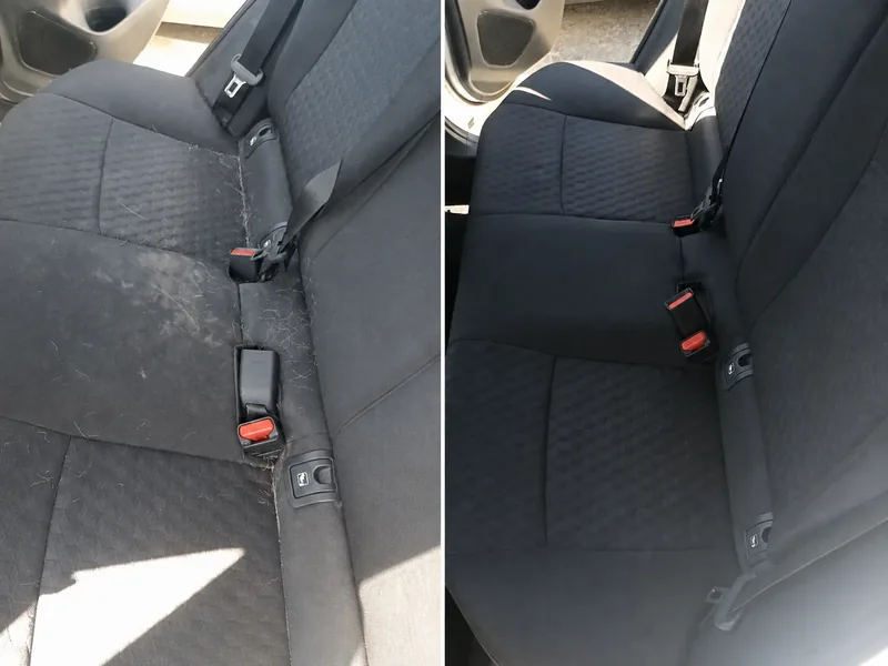 Toyota Yaris - czyste wnętrze po detailingu
